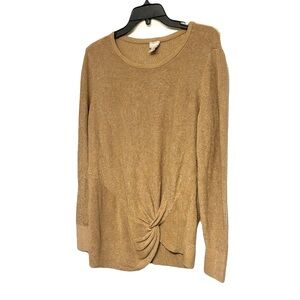 Women's Tan Sweater Top